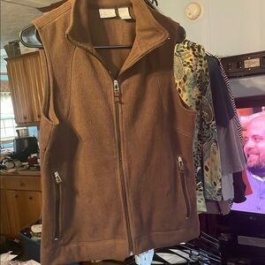 Brown Sleeveless Women's Jacket